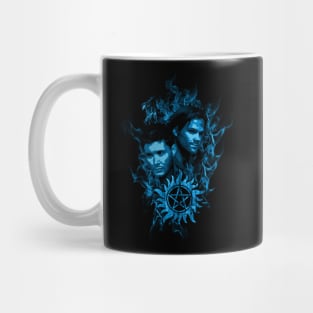 Sam and Dean in Flames Mug